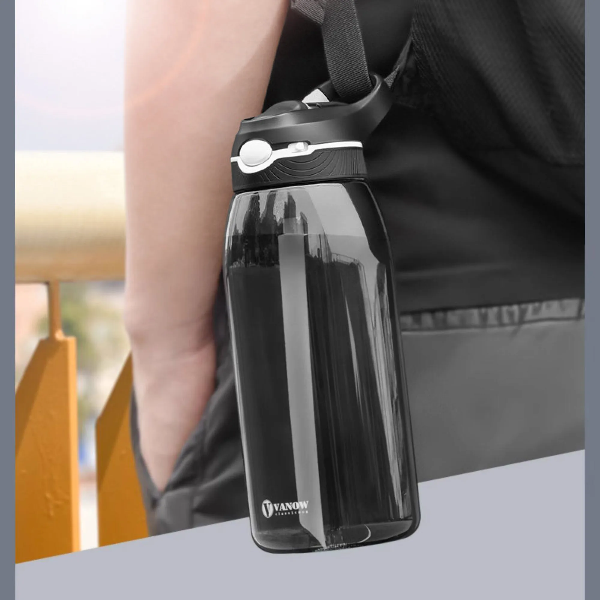 Vanow Sports Water Bottle with Straw thumbnail 5