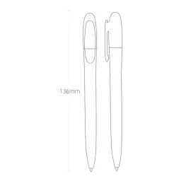 Bay-1 Retractable Gel Ink Pen, 0.5mm Bullet Tip, Black Ink thumbnail 7