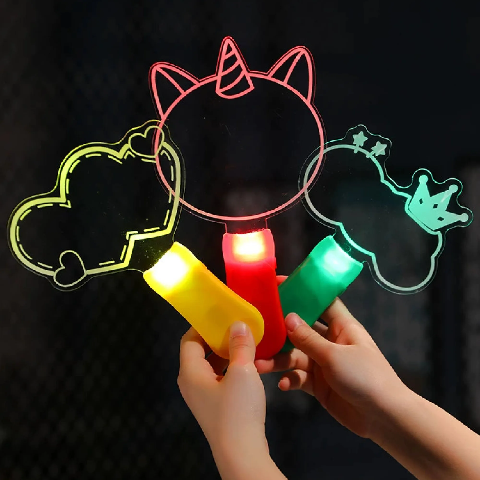Acrylic LED Light-Up Writing Board with Pen