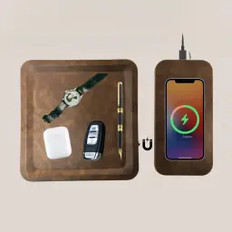 Magnetic Detachable 15W Wireless Charging Tray with Storage thumbnail 2