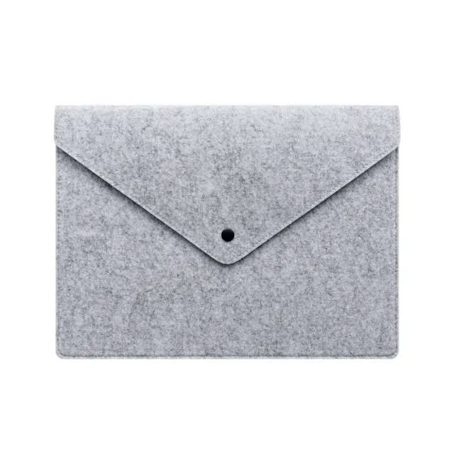 Felt A4 Document Bag with Button Closure