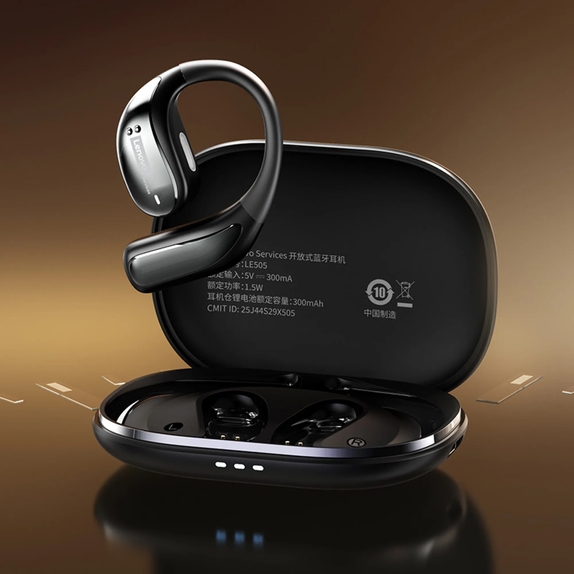 Lenovo LE505 Open-Ear Bluetooth Earphones — View 1
