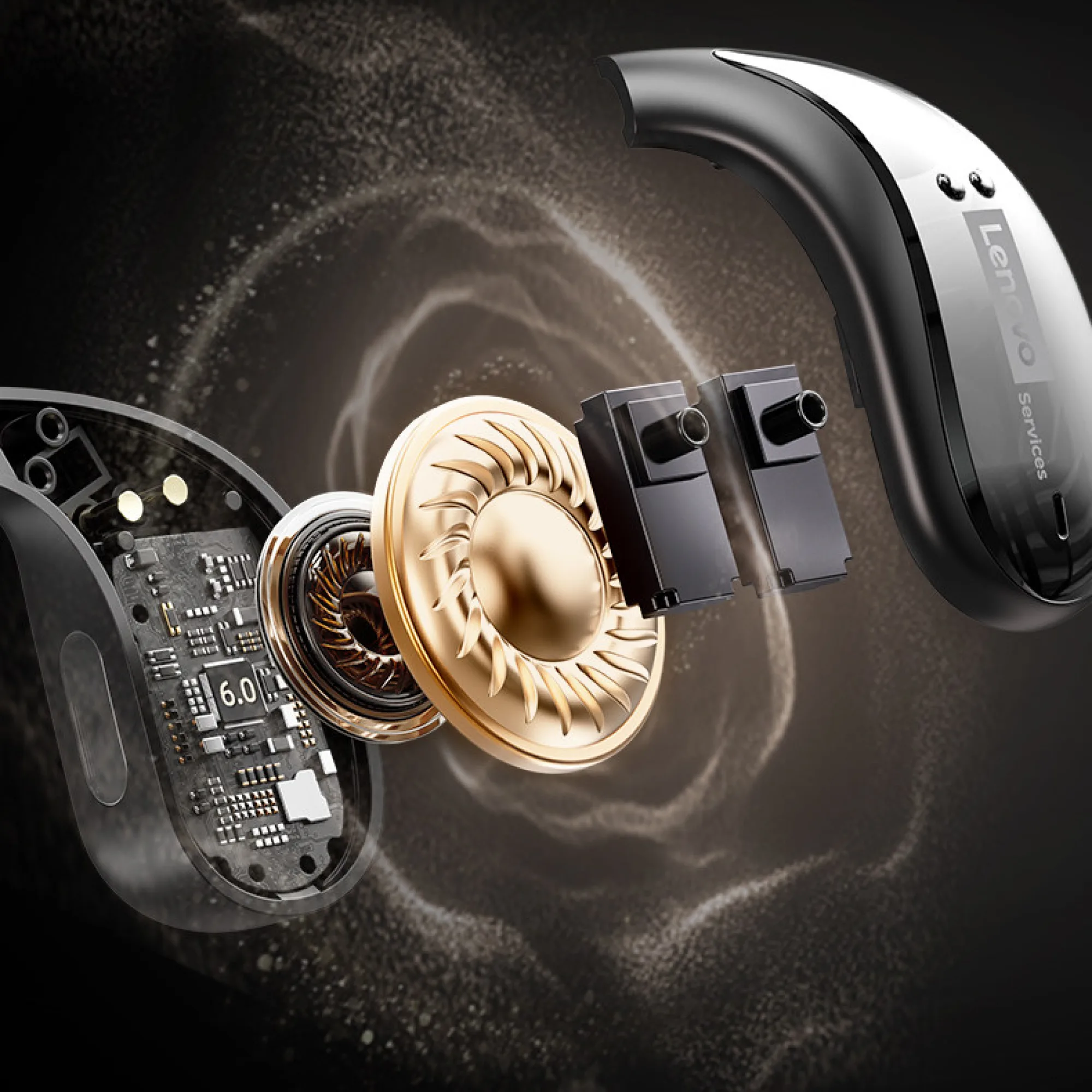 Lenovo LE505 Open-Ear Bluetooth Earphones thumbnail 3