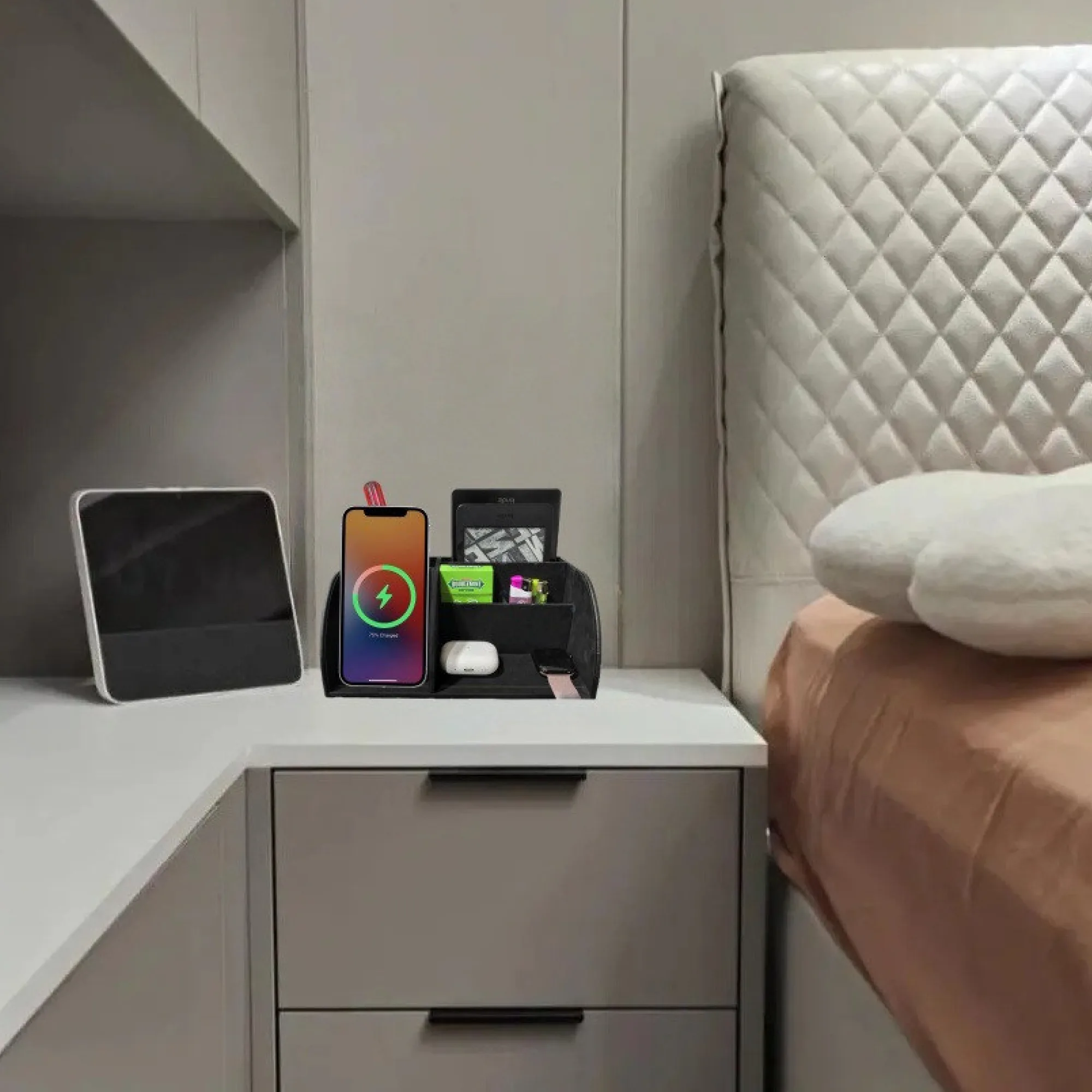 3-in-1 Wireless Charging Storage Box thumbnail 5