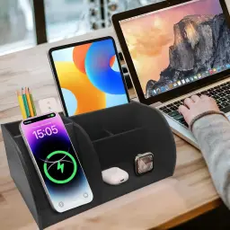 3-in-1 Wireless Charging Storage Box thumbnail 6