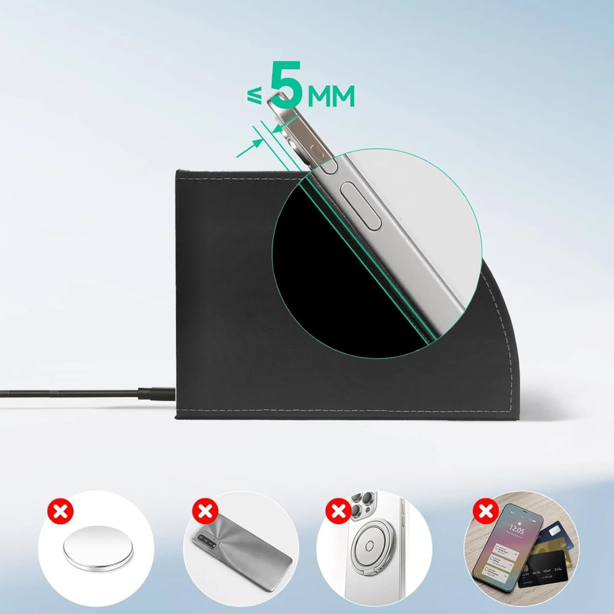 3-in-1 Wireless Charging Storage Box thumbnail 7