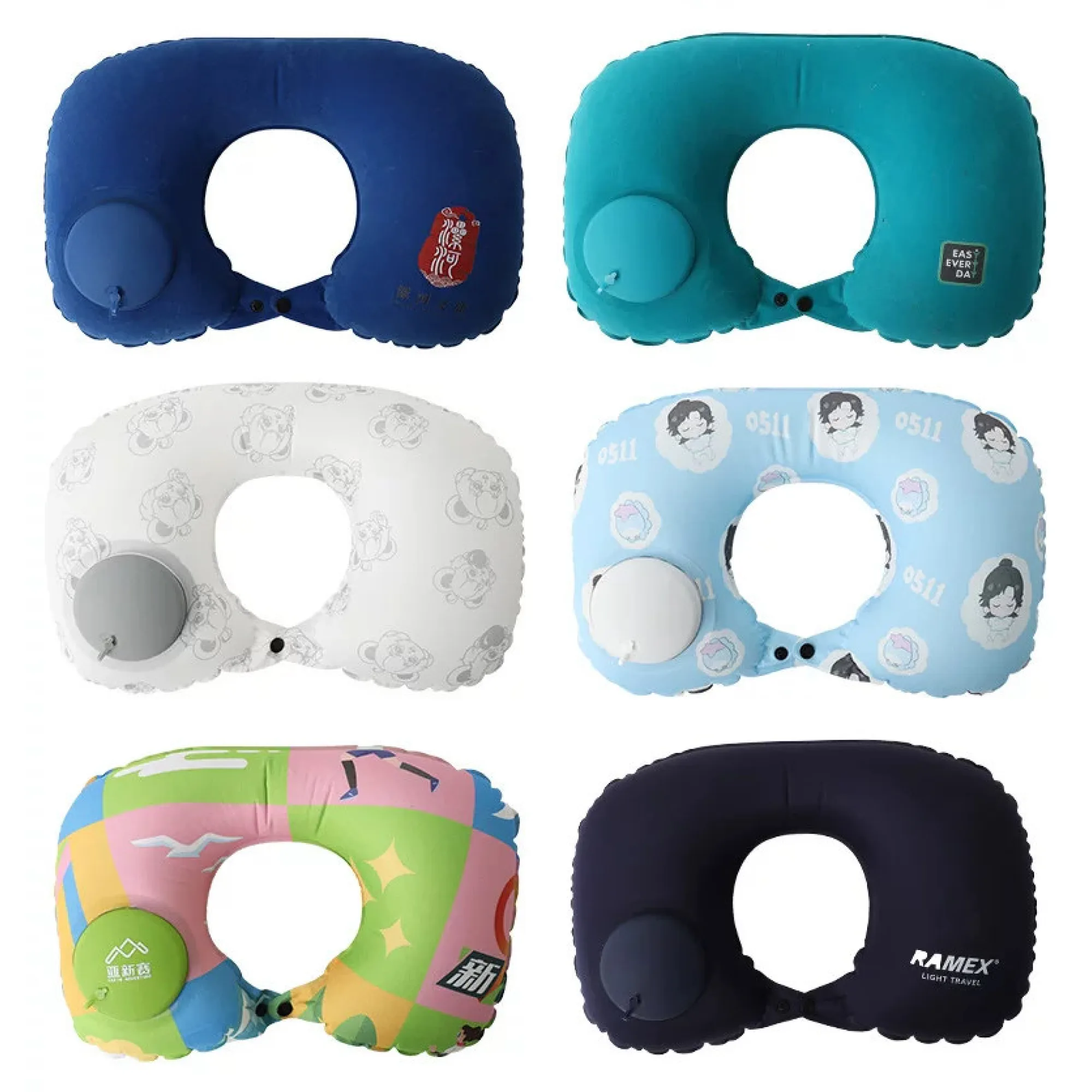 Inflatable U-Shaped Travel Pillow thumbnail 3