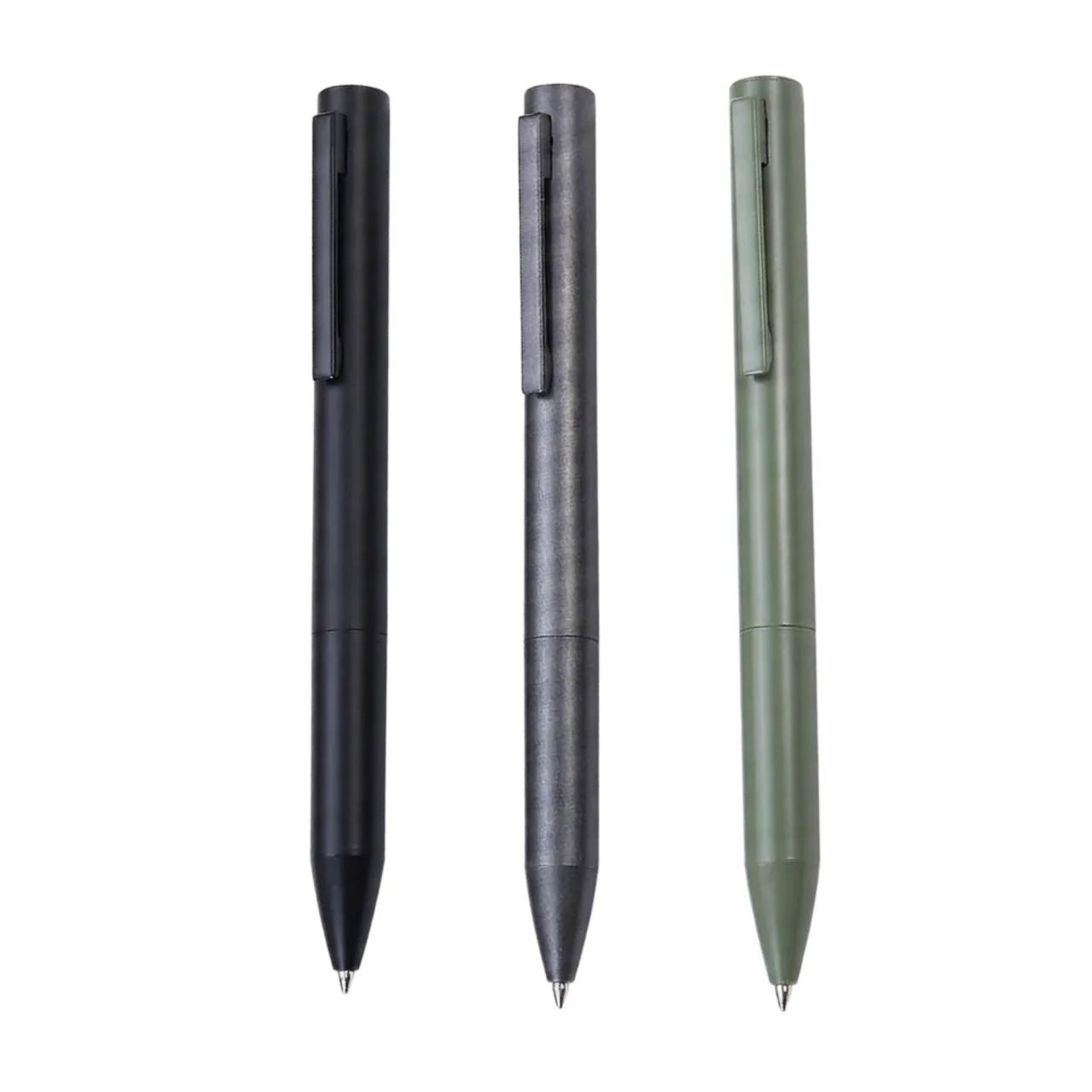 Rotary Metal Ballpoint Pen with Black Ink, 0.5mm Line Width