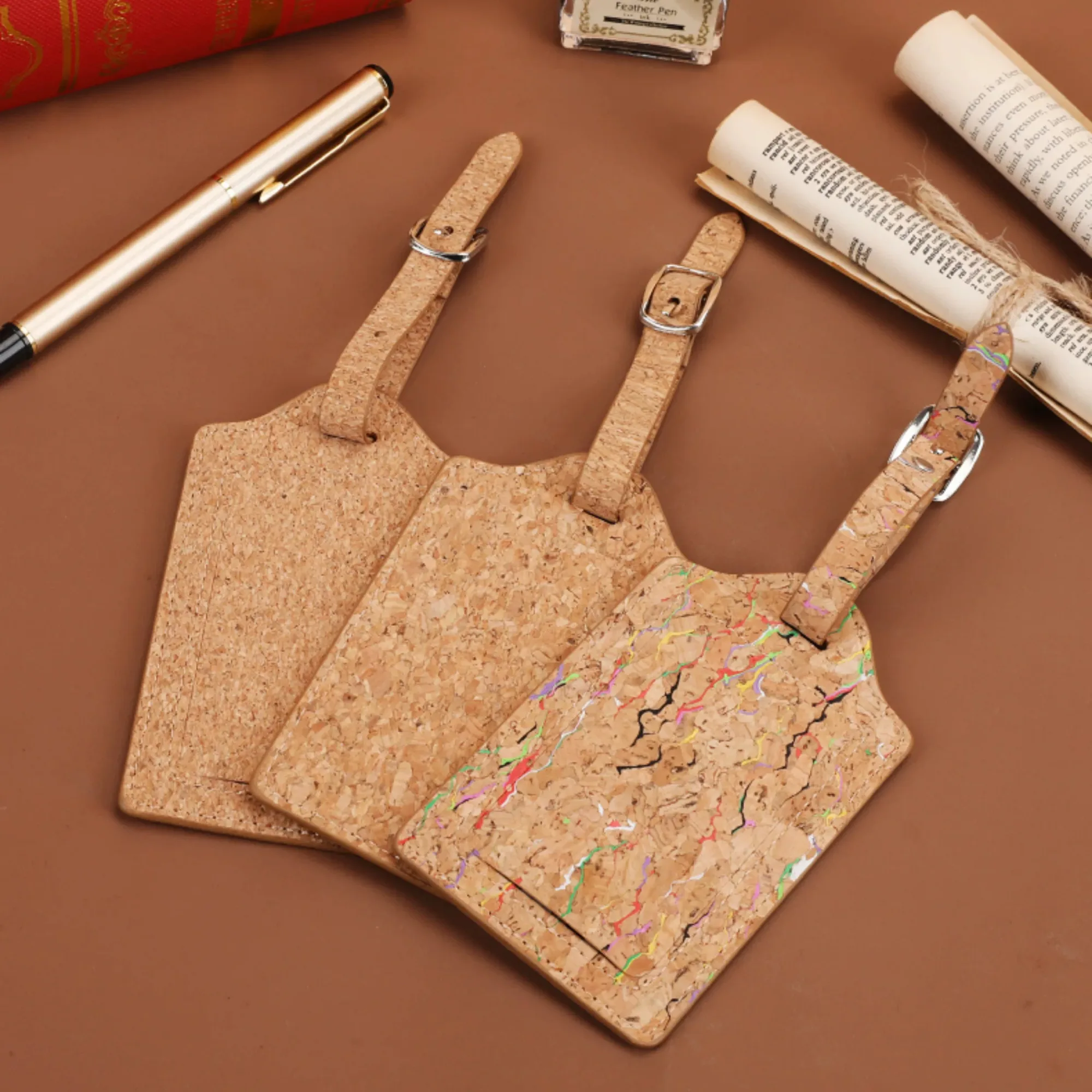 Cork Luggage Tag