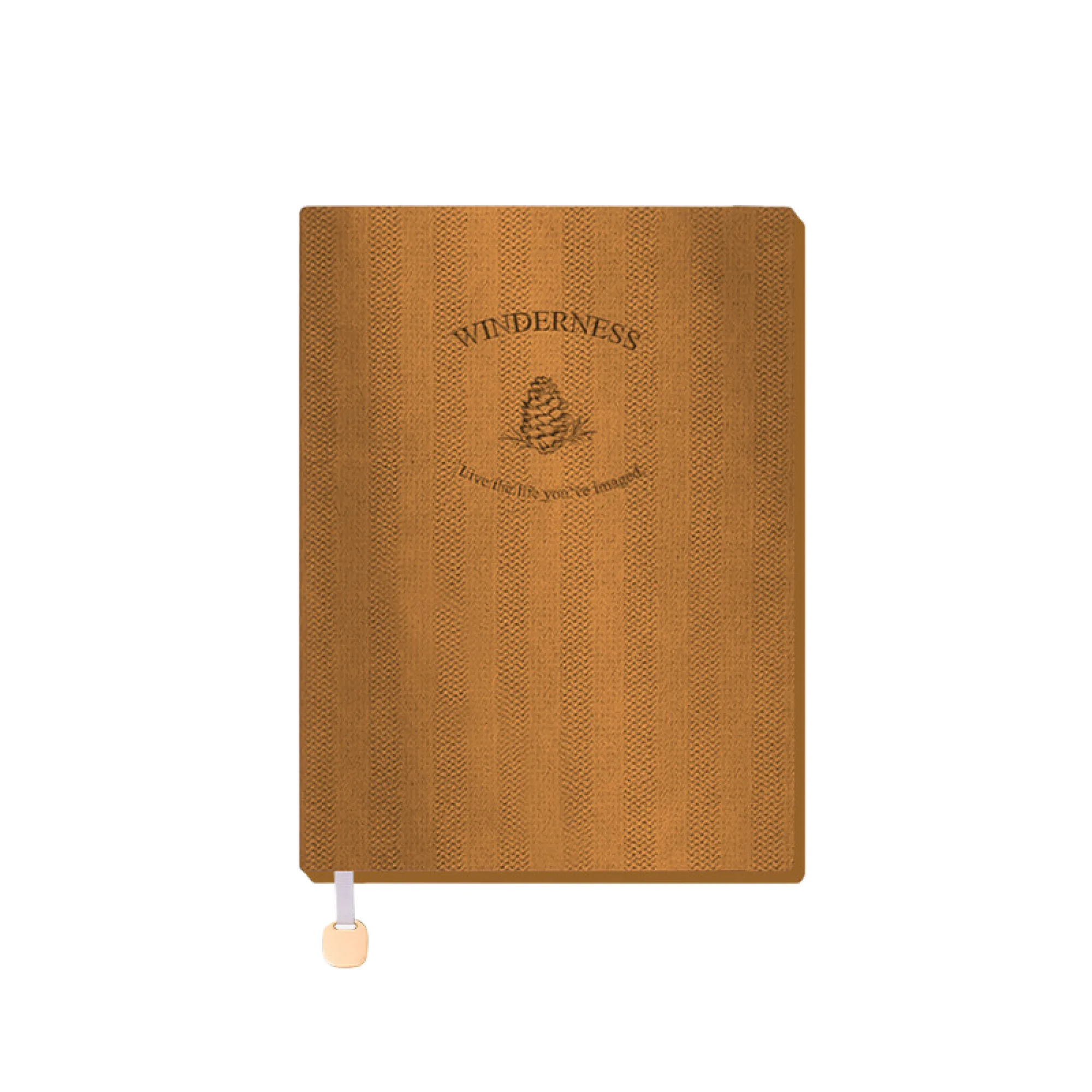 Faux Wood Grain PU Leather Softcover Ruled Notebook A5/B5 thumbnail 7