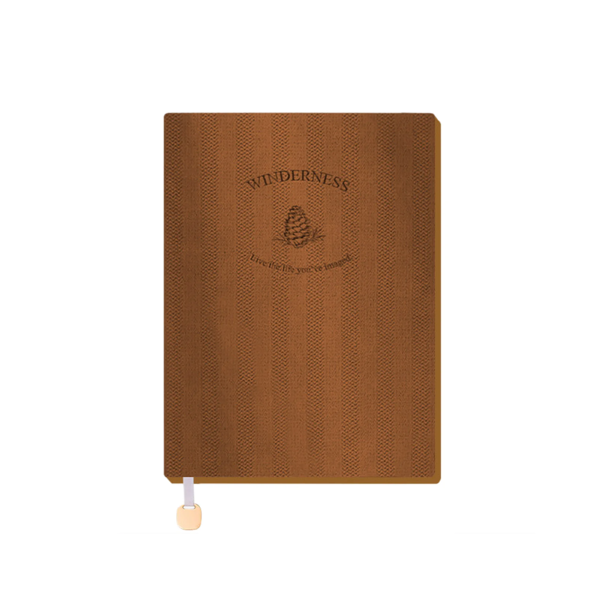 Faux Wood Grain PU Leather Softcover Ruled Notebook A5/B5 thumbnail 5