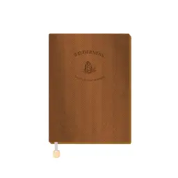 Faux Wood Grain PU Leather Softcover Ruled Notebook A5/B5 thumbnail 5