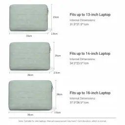 Sheepskin Nubuck Laptop Sleeve for 13.3, 14, and 16-Inch Laptops thumbnail 7