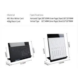 Acrylic Desk Calendar with 12 Monthly Inner Pages thumbnail 3