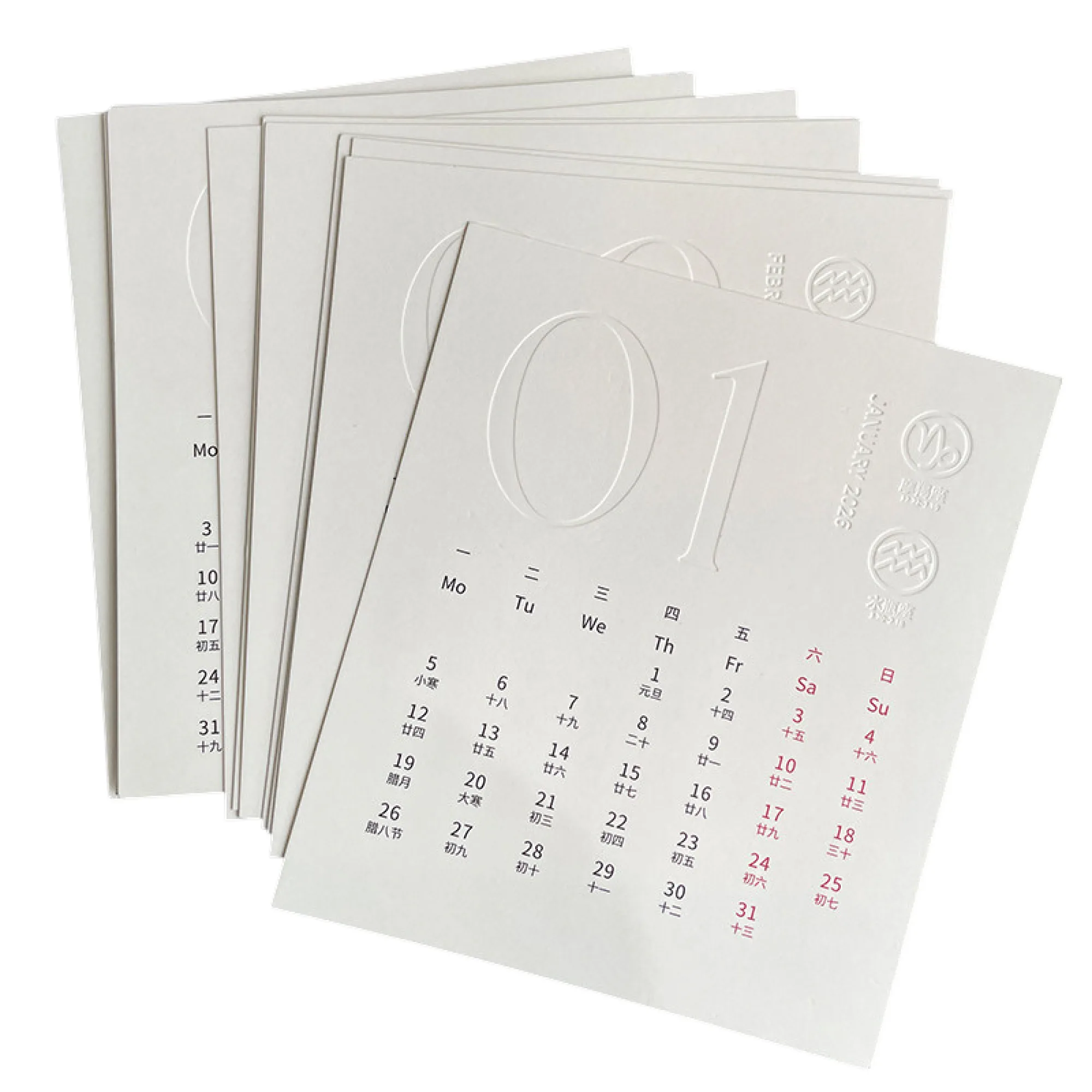 Acrylic Desk Calendar with 12 Monthly Inner Pages thumbnail 13