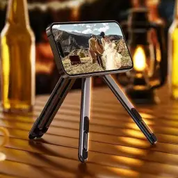 AF102 Aluminum Alloy Foldable 3-in-1 Stand for Phone, Tablet, and Laptop thumbnail 3