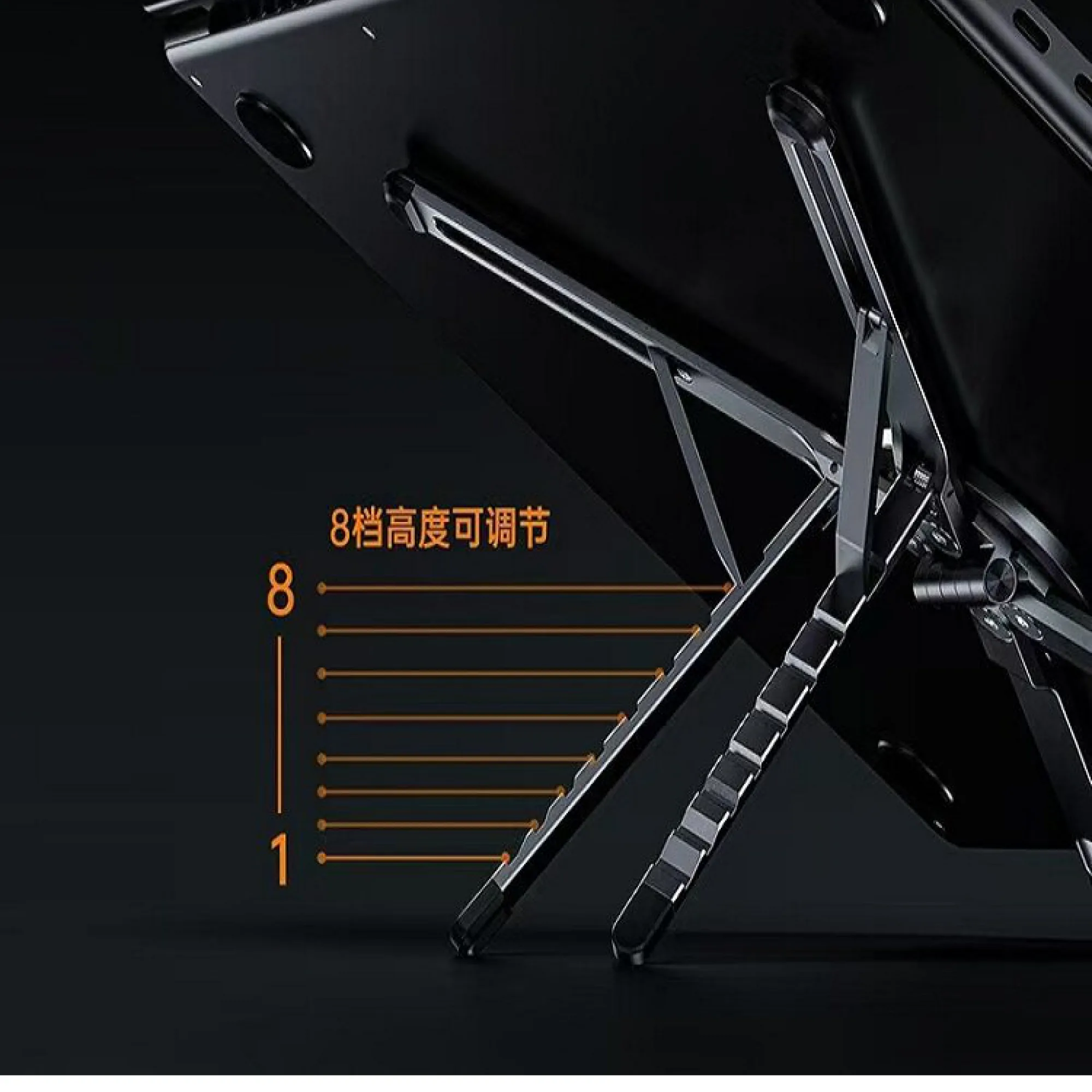 AF102 Aluminum Alloy Foldable 3-in-1 Stand for Phone, Tablet, and Laptop