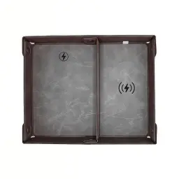 Multifunctional 15W Wireless Charging Storage Box and Desktop Organizer Tray thumbnail 12