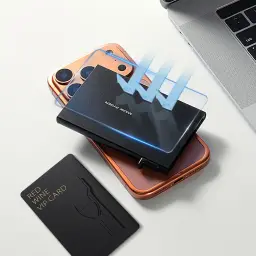 Metal Automatic Pop-Up Card Holder with RFID Protection thumbnail 6