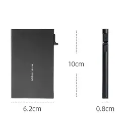Metal Automatic Pop-Up Card Holder with RFID Protection thumbnail 7