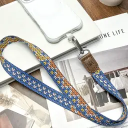 Neck Lanyard with Metal Hook and Woven Strap thumbnail 4