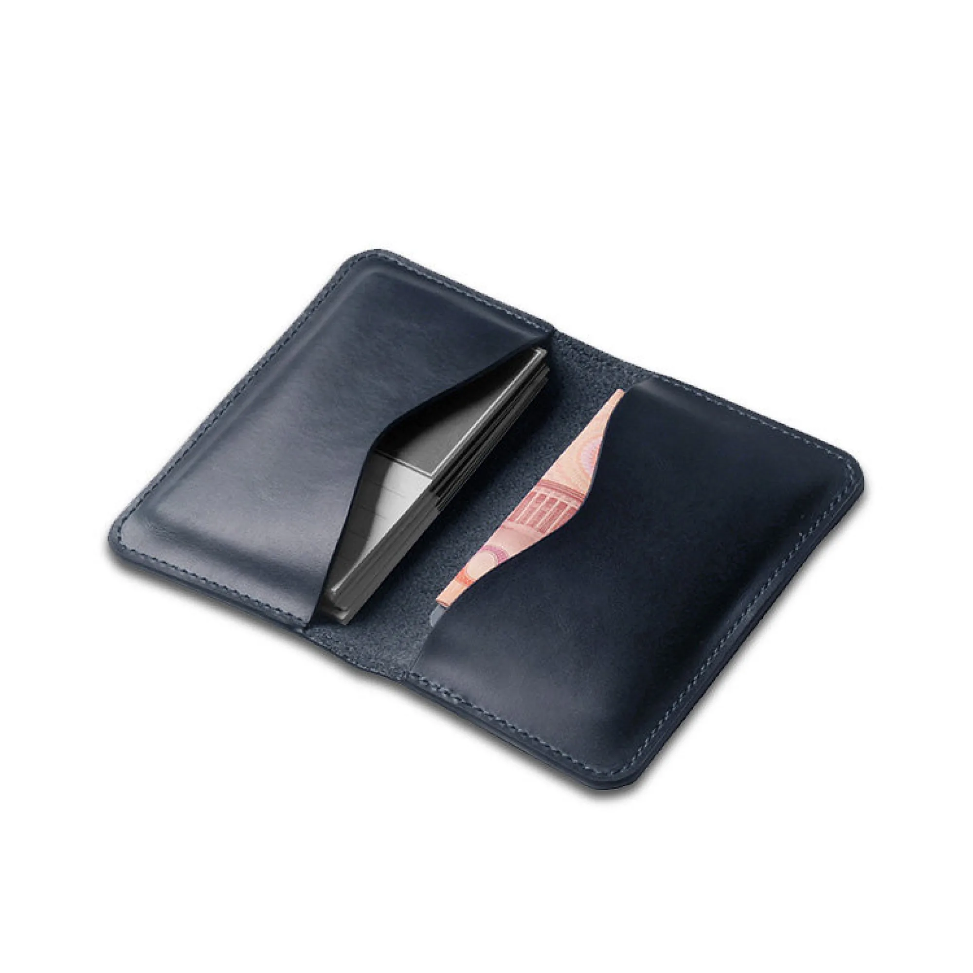 Business Leather Card Holder for Business Cards and Credit Cards