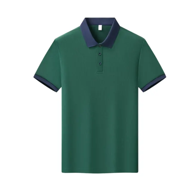 Half-Zip Color-Block Polo Shirt — alternate view 1