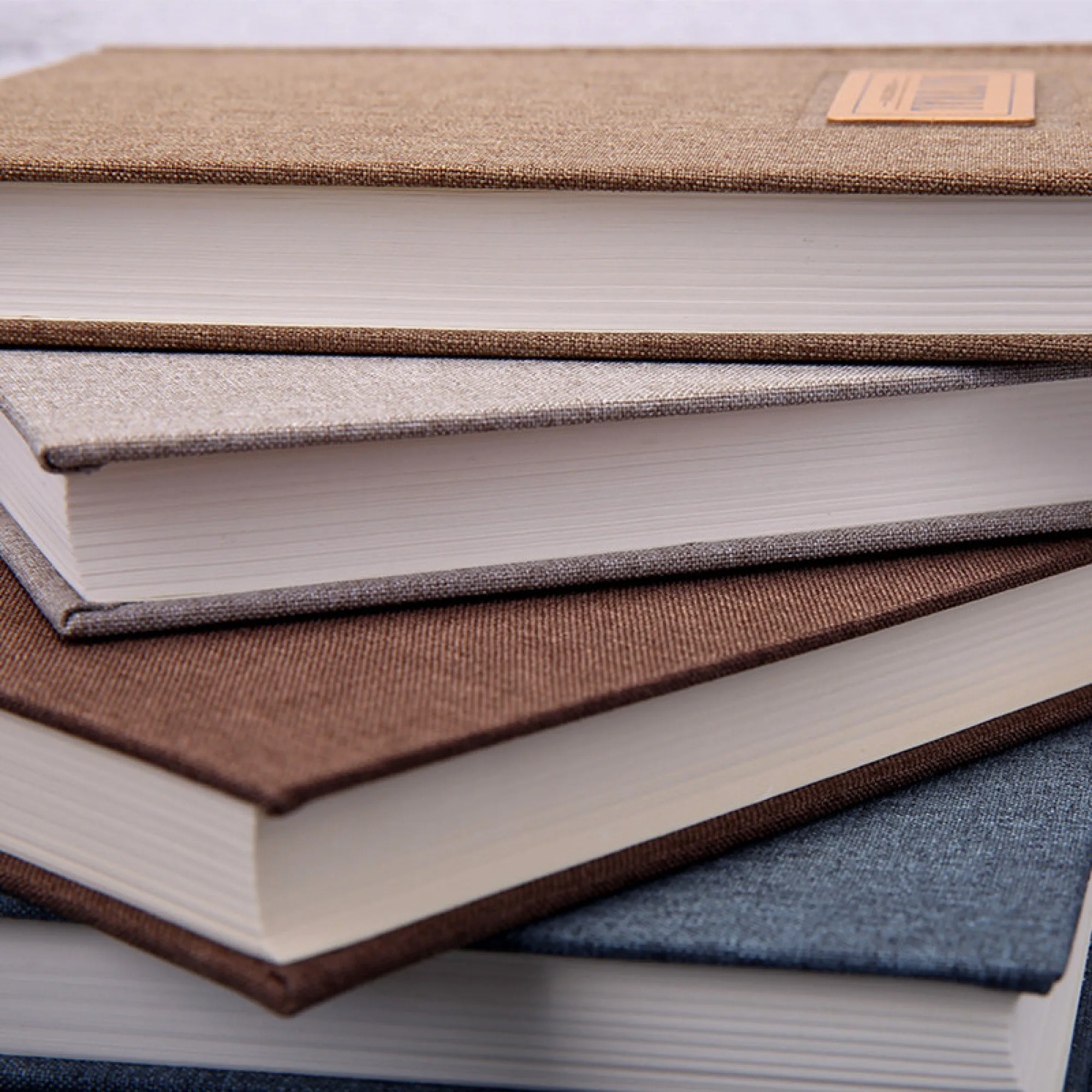 Fabric Hardcover Notebook with Thread Binding, 32K and 16K Sizes thumbnail 2
