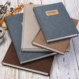 Fabric Hardcover Notebook with Thread Binding, 32K and 16K Sizes thumbnail 2