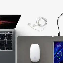 S130 15W PU Leather Magnetic Detachable Wireless Charging Mouse Pad thumbnail 4