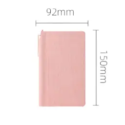 A6 PU Hardcover Lined Notebook with Pen, 80 Pages thumbnail 5