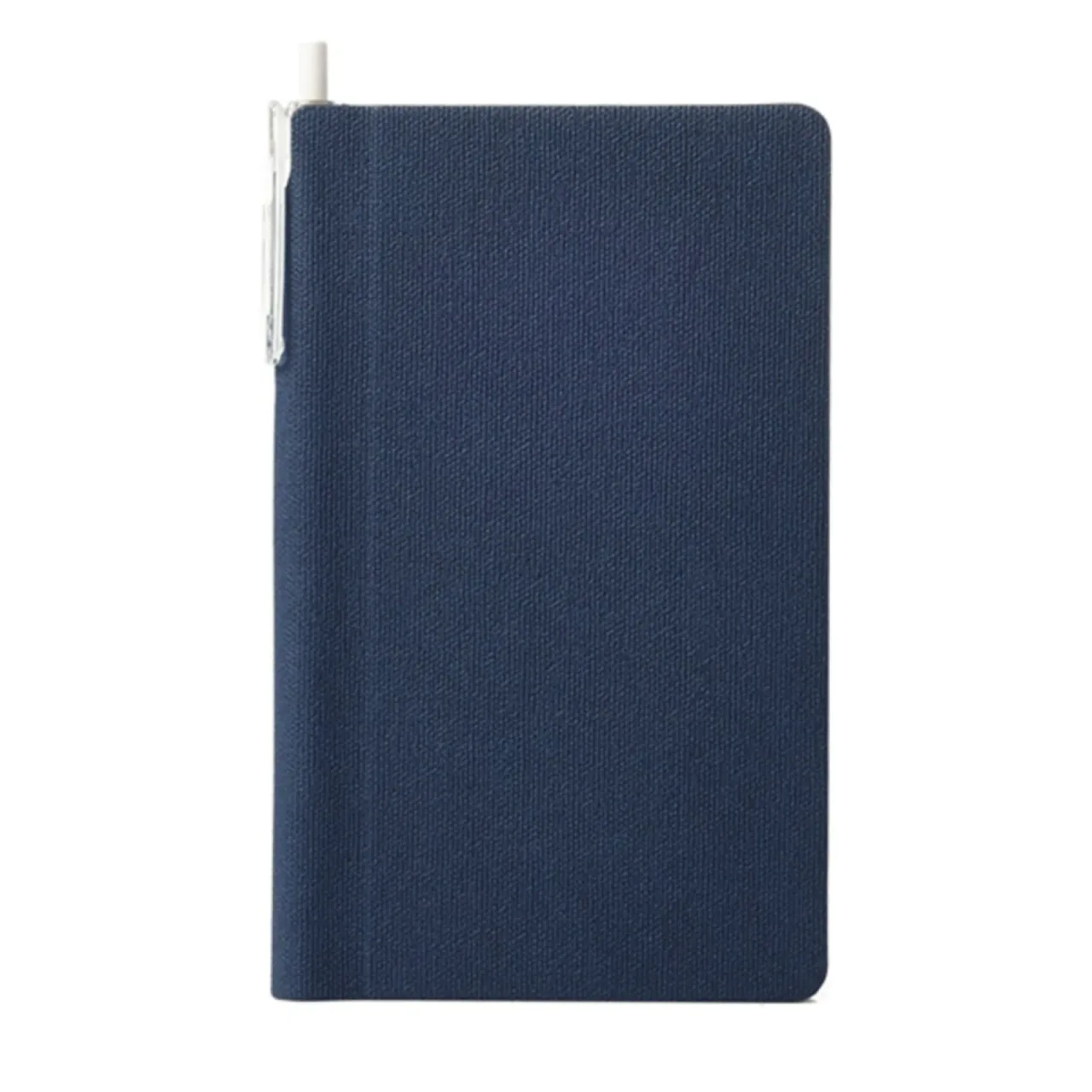 A6 PU Hardcover Lined Notebook with Pen, 80 Pages