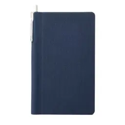 A6 PU Hardcover Lined Notebook with Pen, 80 Pages thumbnail 1