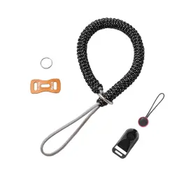 Hand-Woven Paracord Camera Wrist Strap with Quick-Release Buckle and Leather Pad thumbnail 16