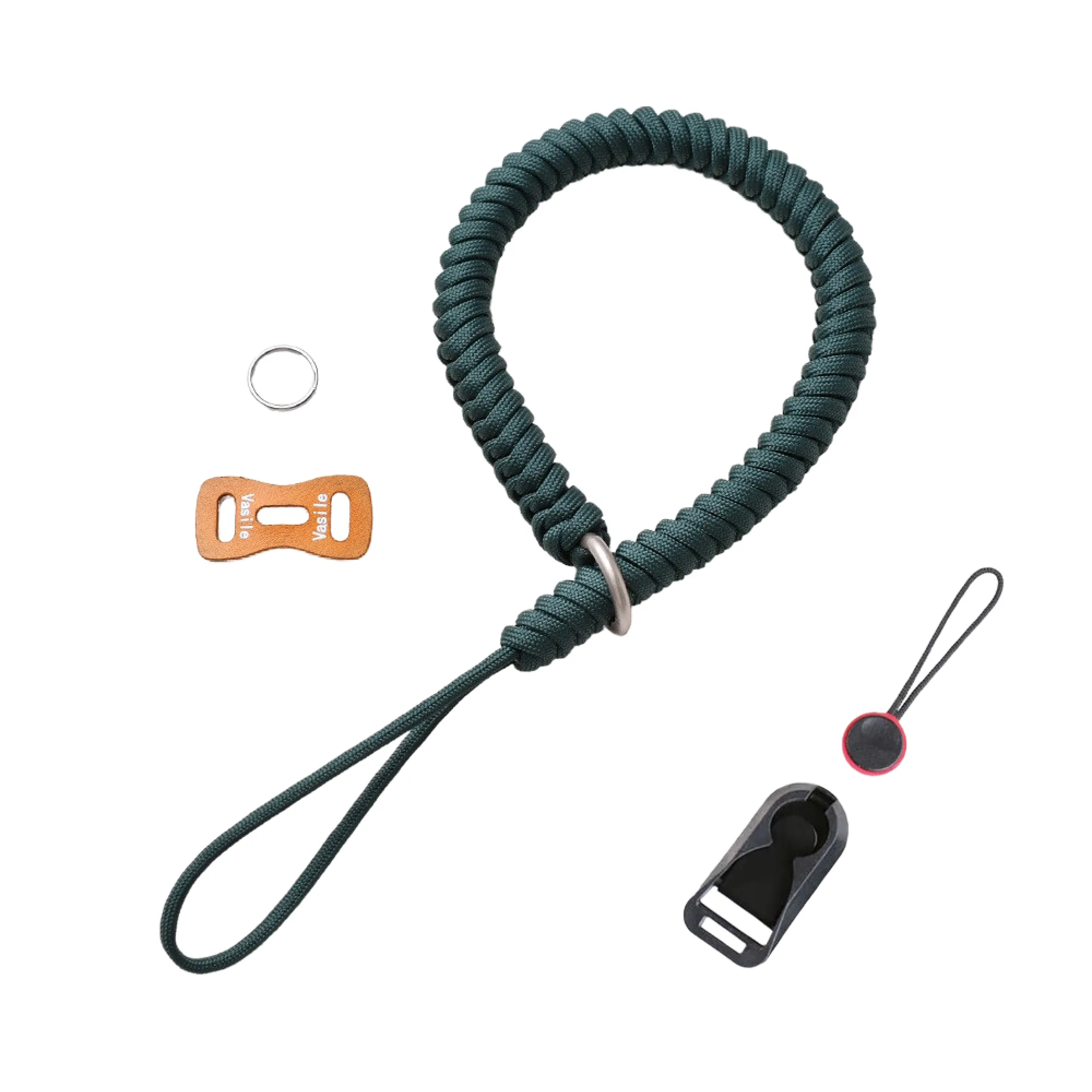 Hand-Woven Paracord Camera Wrist Strap with Quick-Release Buckle and Leather Pad thumbnail 14