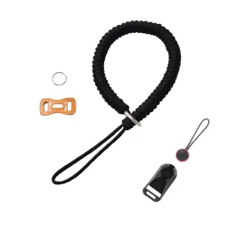Hand-Woven Paracord Camera Wrist Strap with Quick-Release Buckle and Leather Pad thumbnail 7