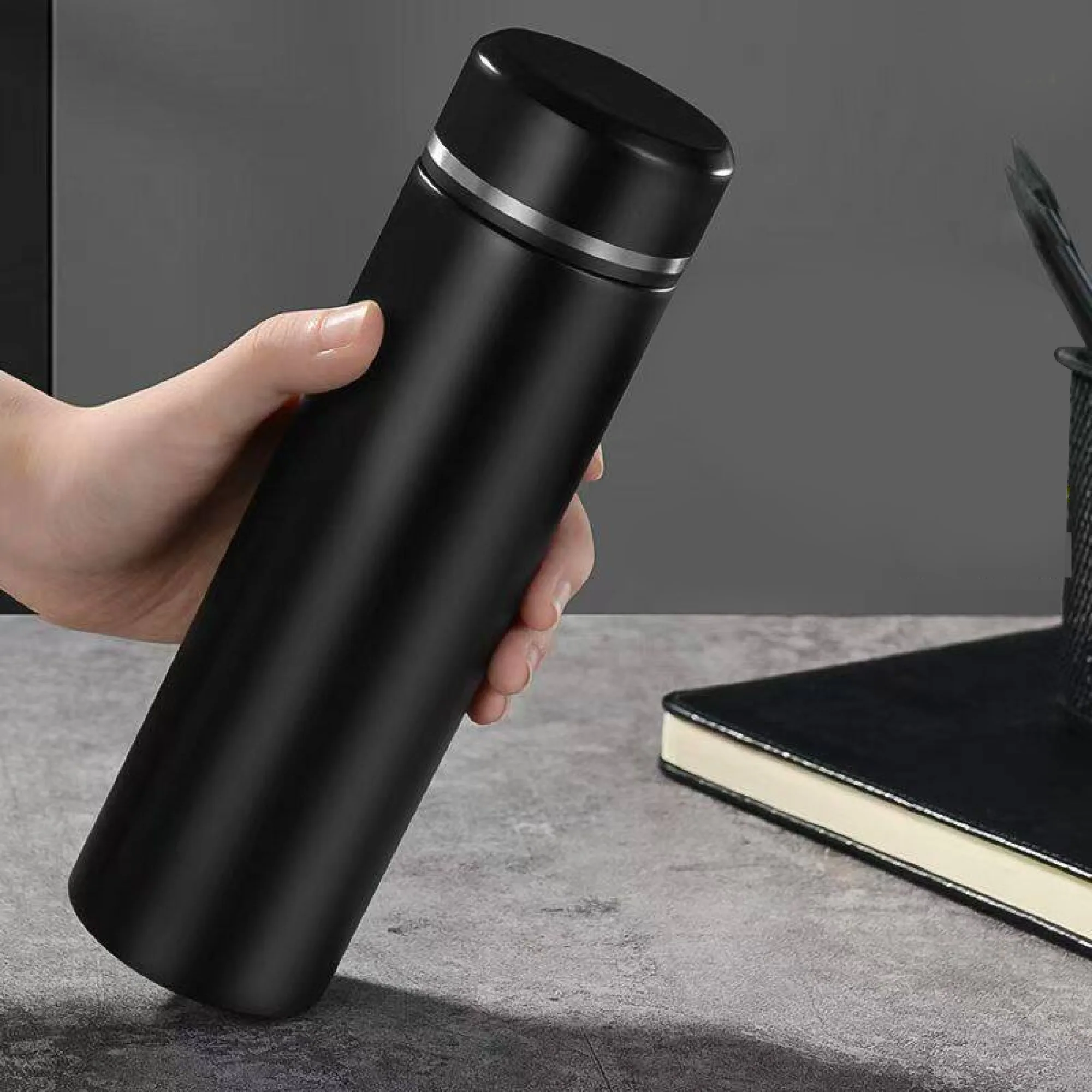 Insulated Stainless Steel Tea Cup with Tea-Water Separation, 500 ml, Screw Cap thumbnail 3