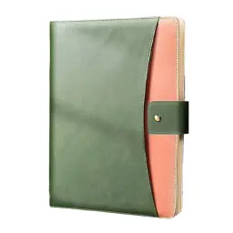 A4 PU Leather Loose-Leaf Document Folder with Binder thumbnail 9