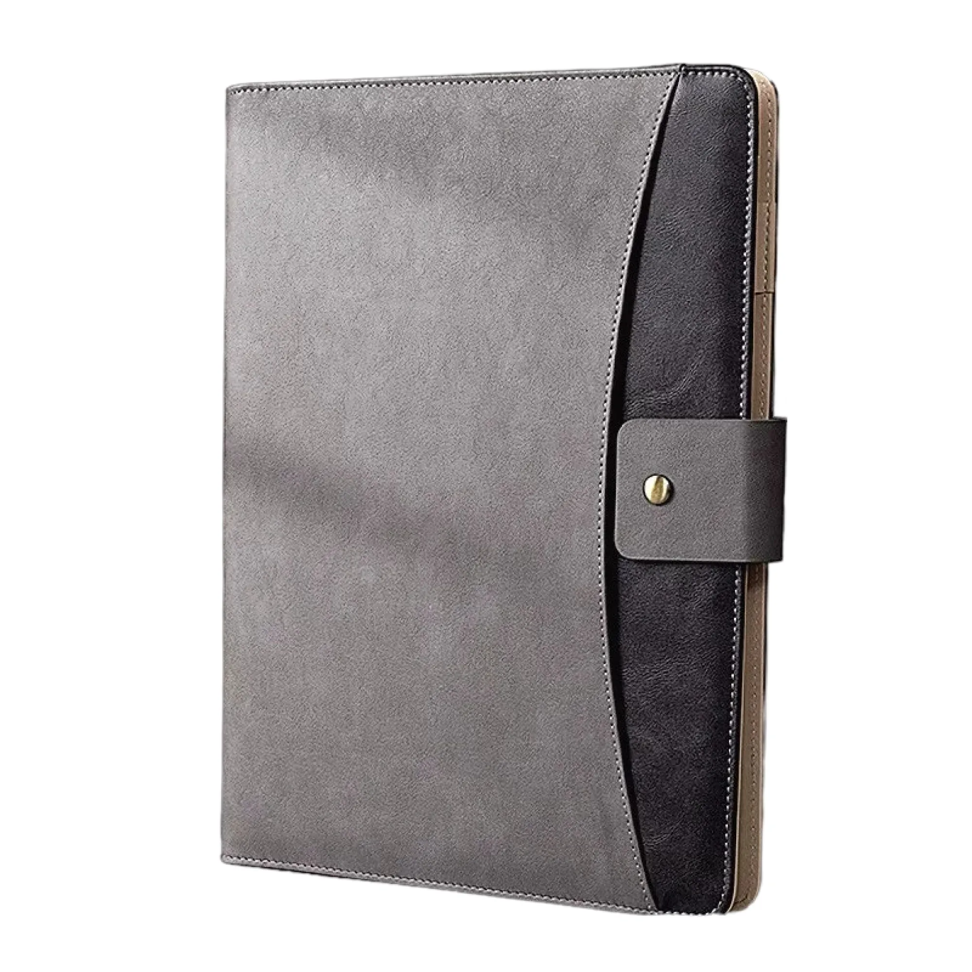 A4 PU Leather Loose-Leaf Document Folder with Binder thumbnail 6