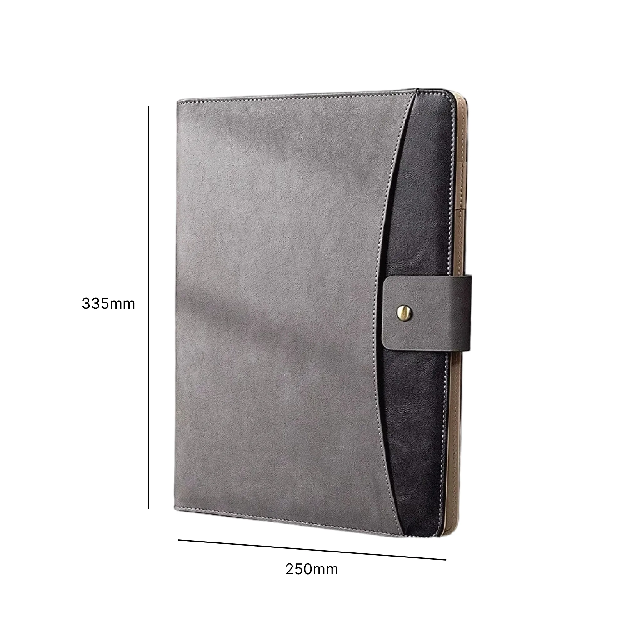 A4 PU Leather Loose-Leaf Document Folder with Binder thumbnail 5