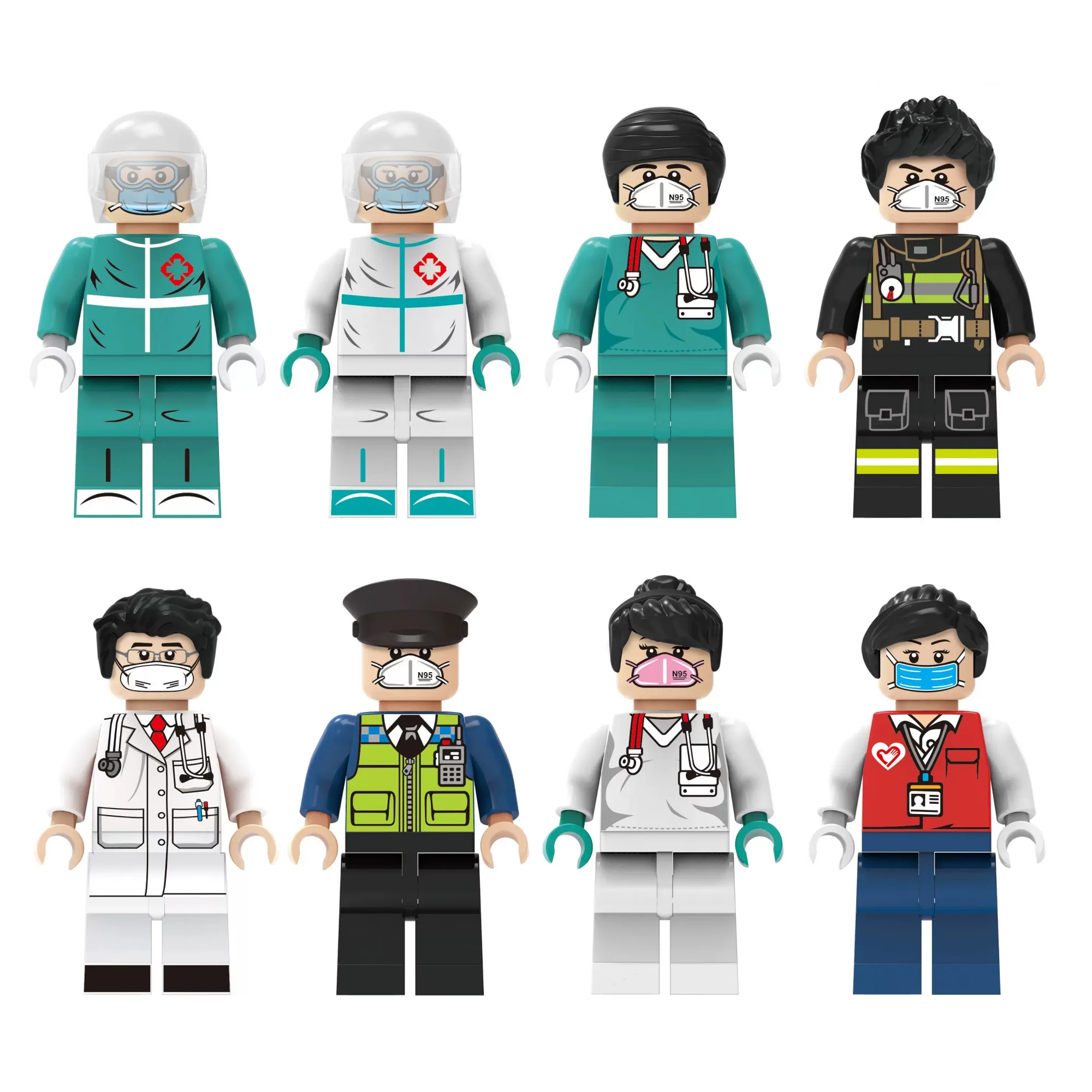 Interlocking Building Block Minifigures (Assorted Sets) thumbnail 7