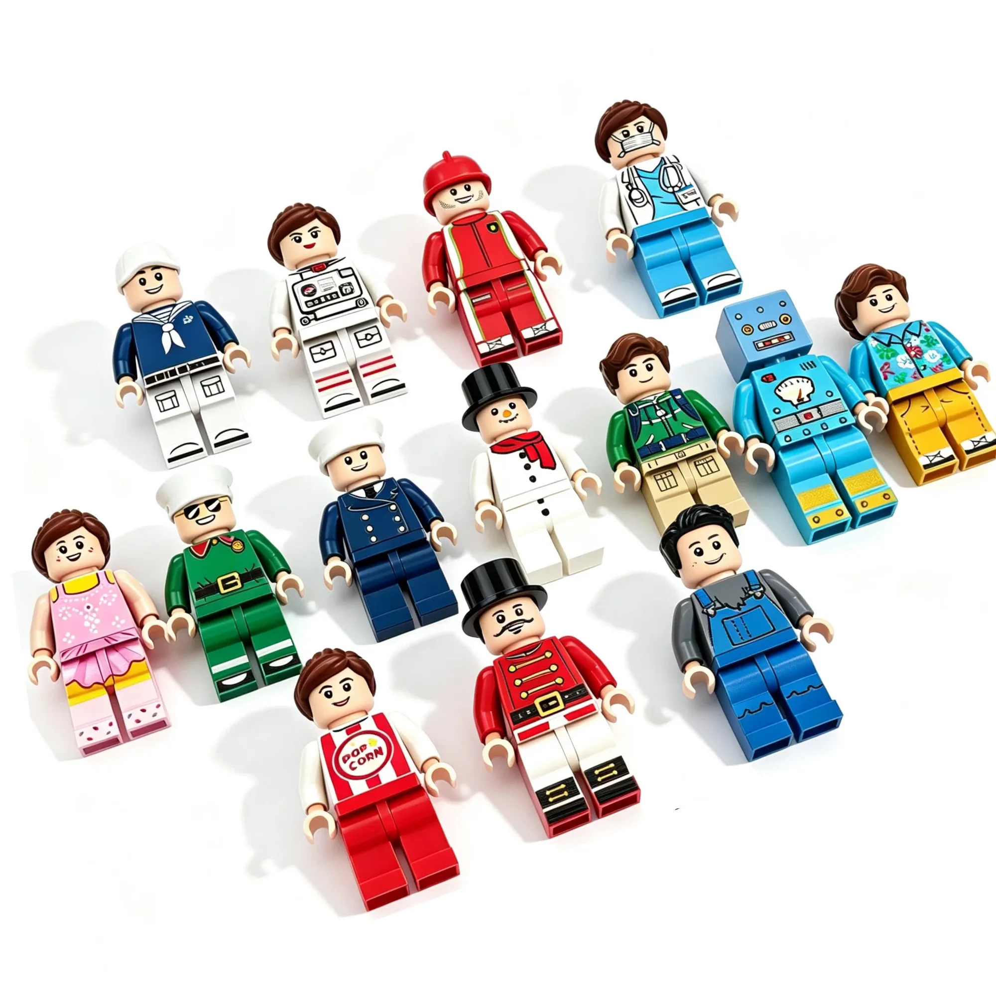 Interlocking Building Block Minifigures (Assorted Sets) thumbnail 2