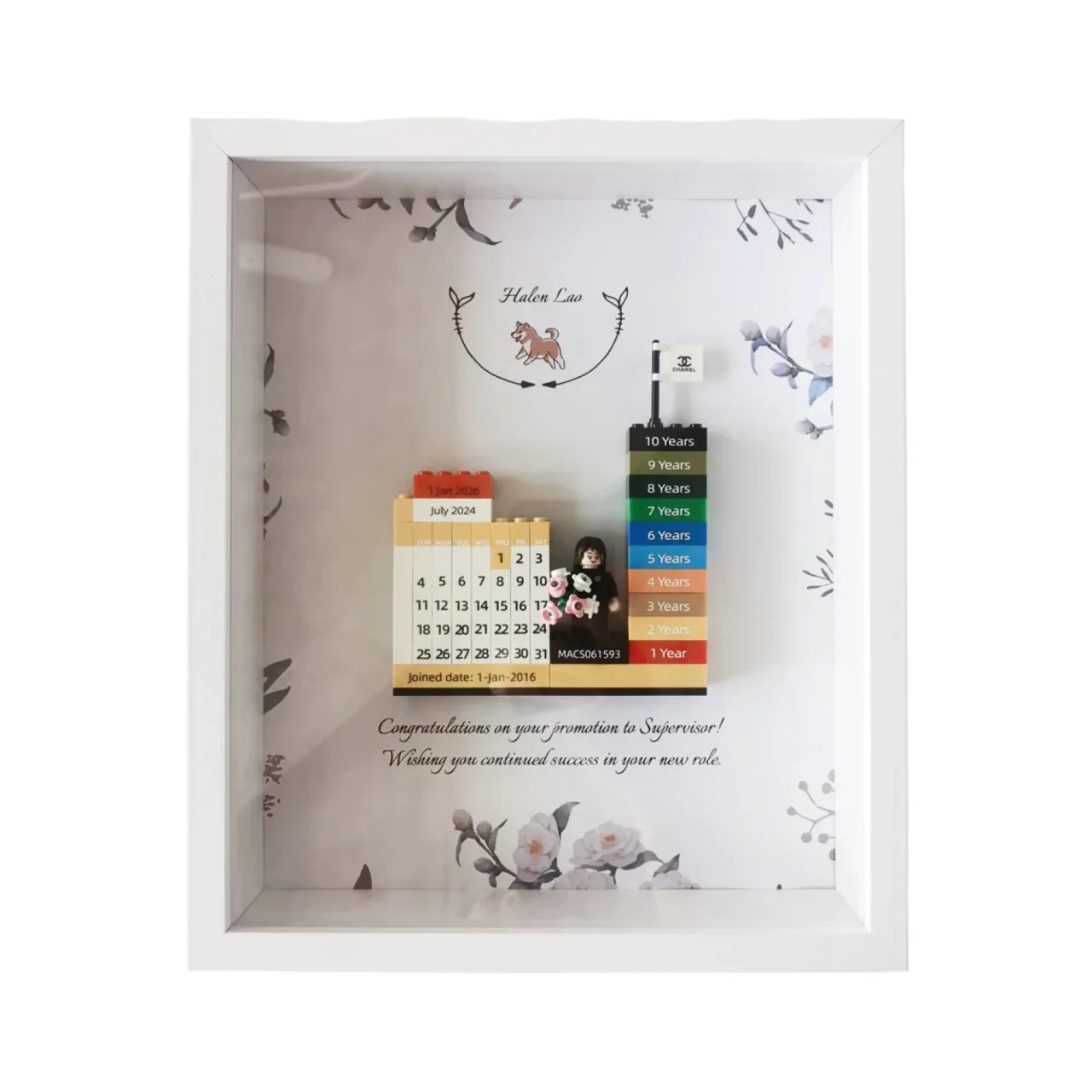 Solid Wood Shadow Box Photo Frame