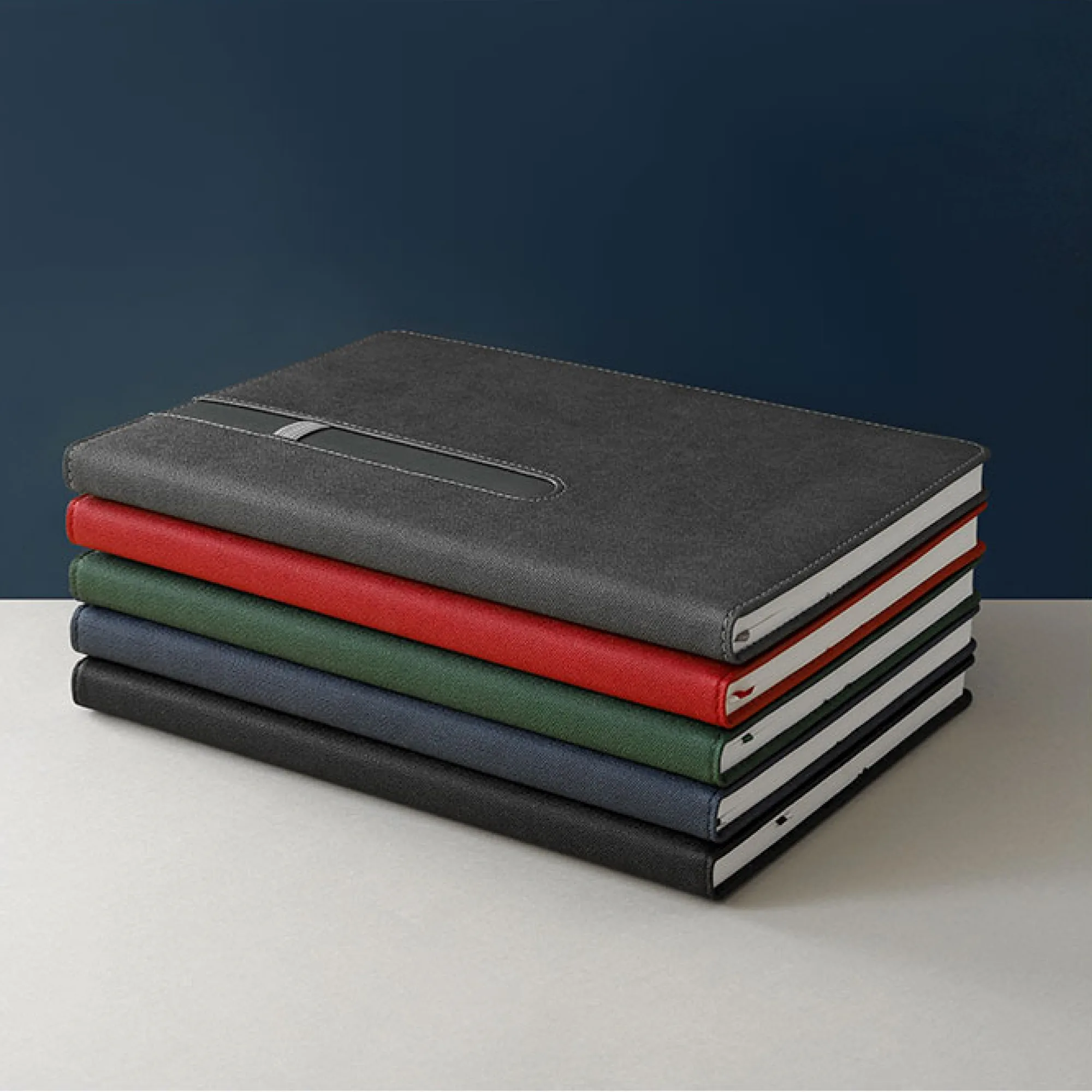 B5 PU Hardcover Notebook with Pen Slot thumbnail 4