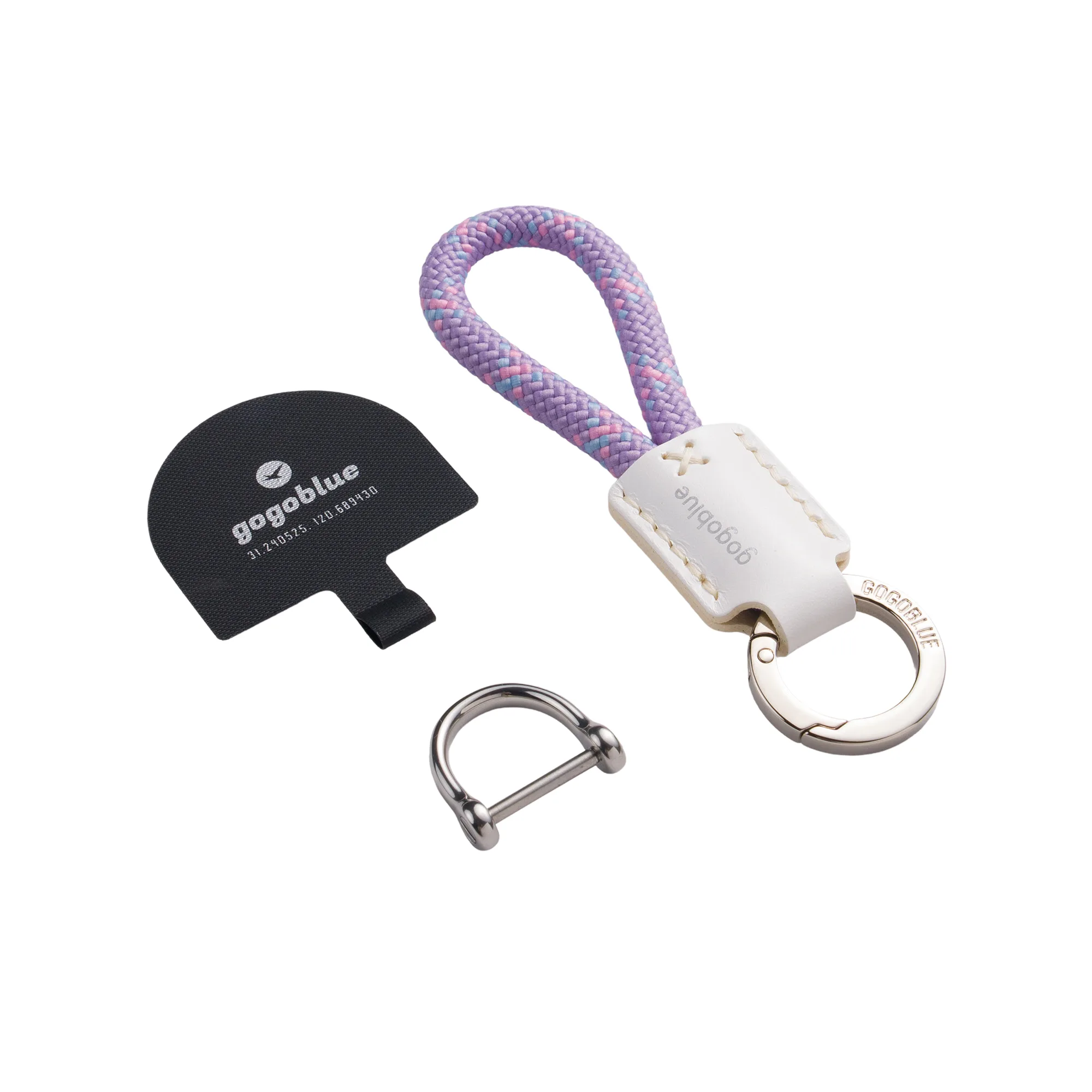 Braided Keychain Phone Strap with D-Ring Buckle thumbnail 12