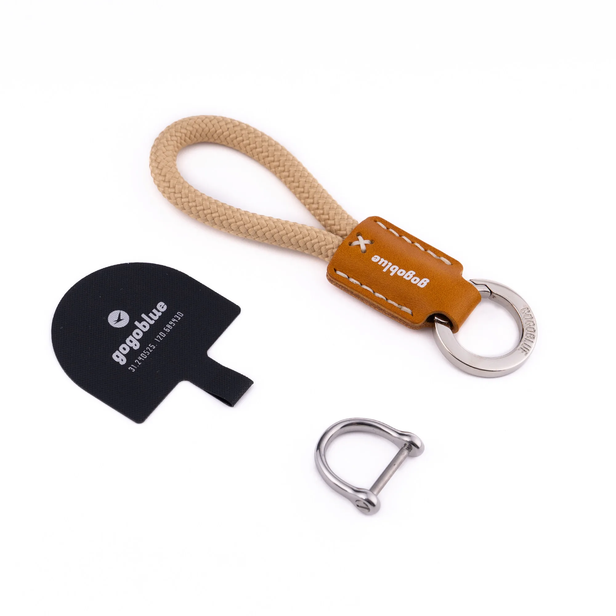 Braided Keychain Phone Strap with D-Ring Buckle thumbnail 10