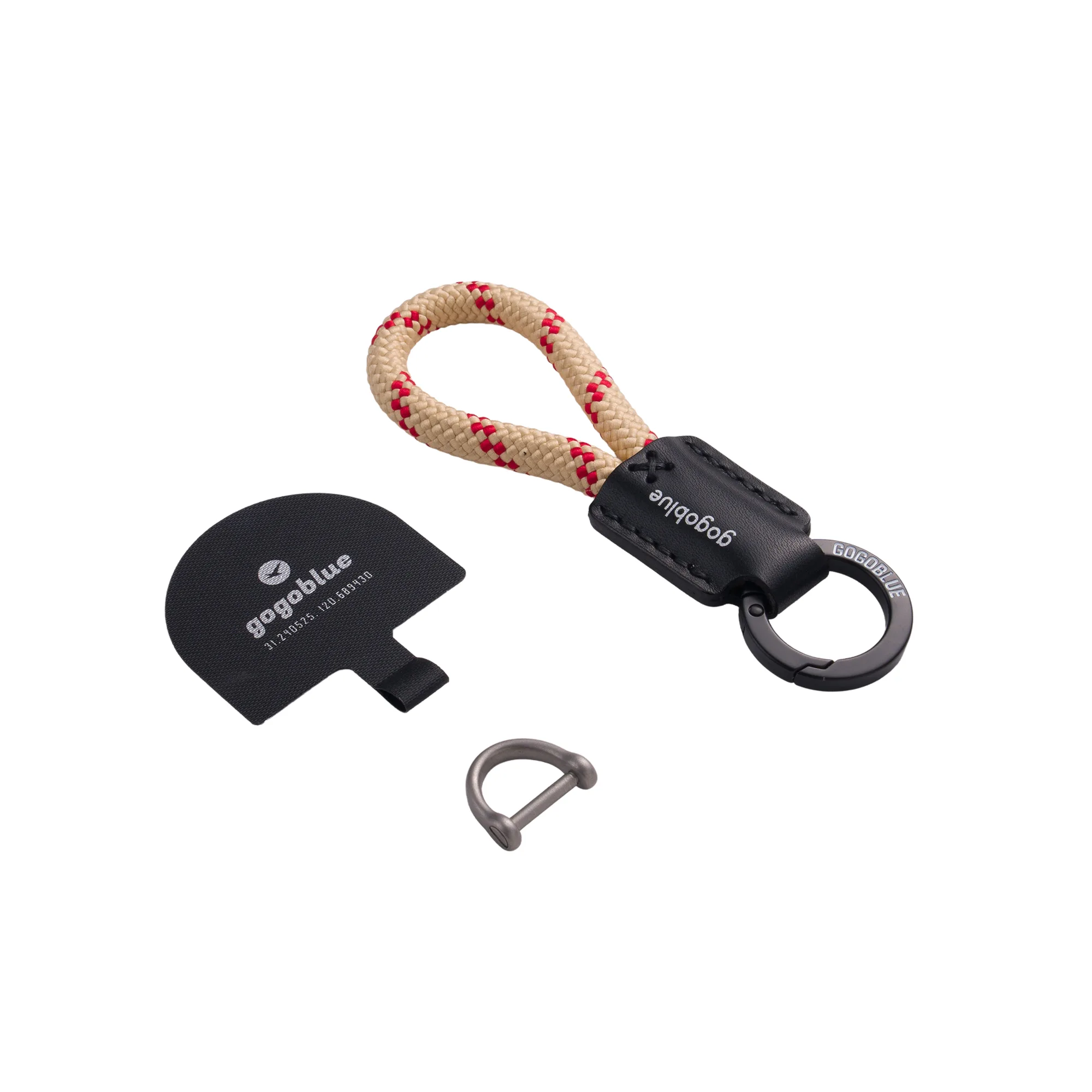 Braided Keychain Phone Strap with D-Ring Buckle thumbnail 21