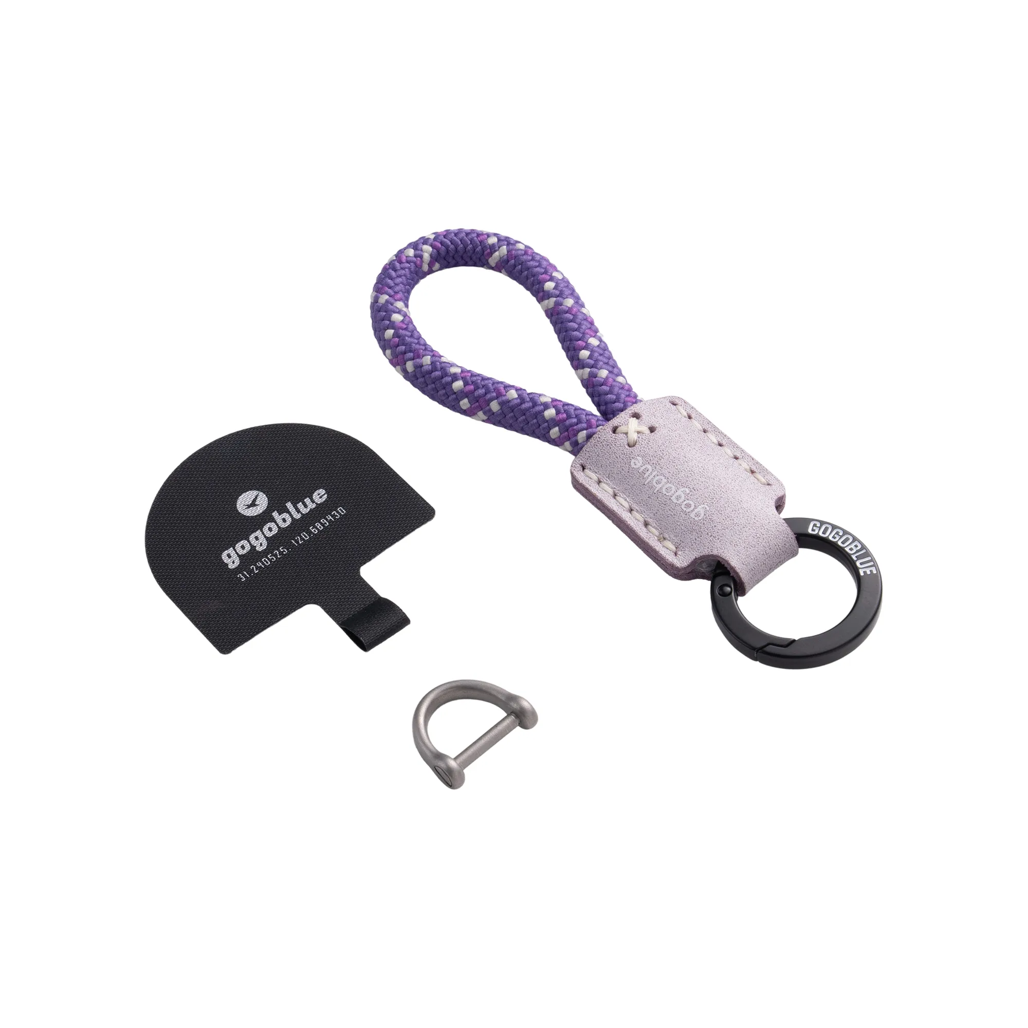 Braided Keychain Phone Strap with D-Ring Buckle thumbnail 22