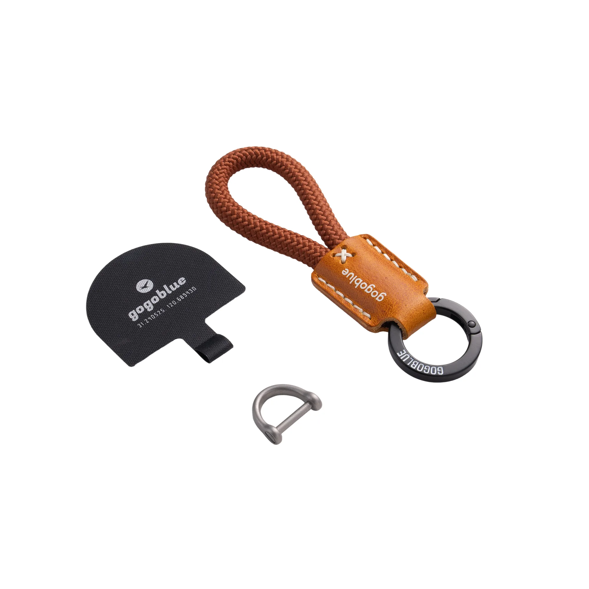Braided Keychain Phone Strap with D-Ring Buckle thumbnail 29
