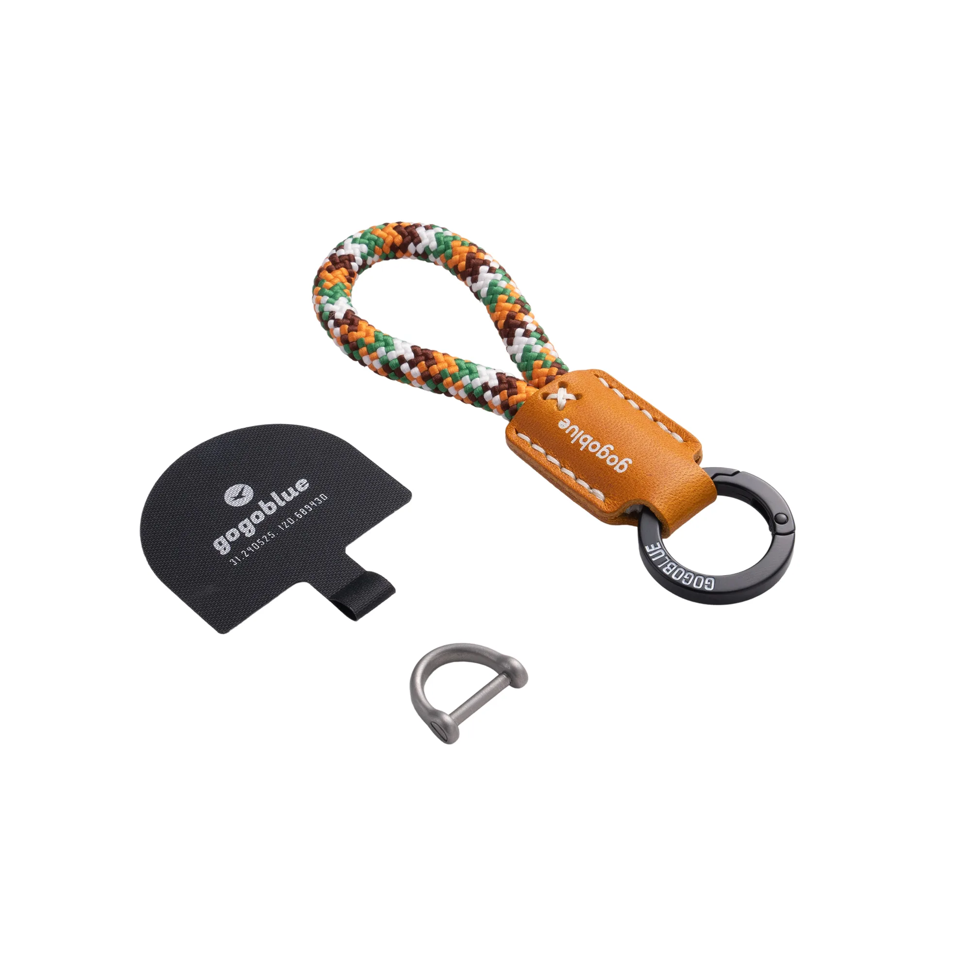 Braided Keychain Phone Strap with D-Ring Buckle thumbnail 26